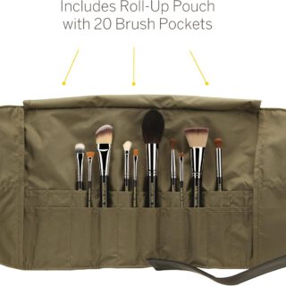 Bdellium Key Essentials 10pc Brush Set with Roll-up Pouch Bdellium Key Essentials 10pc Brush Set with Roll-up Pouch