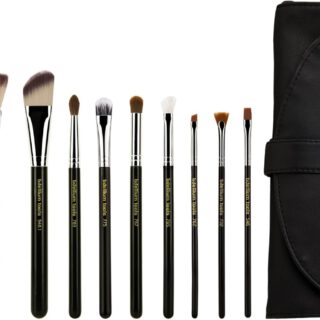 Bdellium Key Essentials 10pc Brush Set with Roll-up Pouch Bdellium Key Essentials 10pc Brush Set with Roll-up Pouch